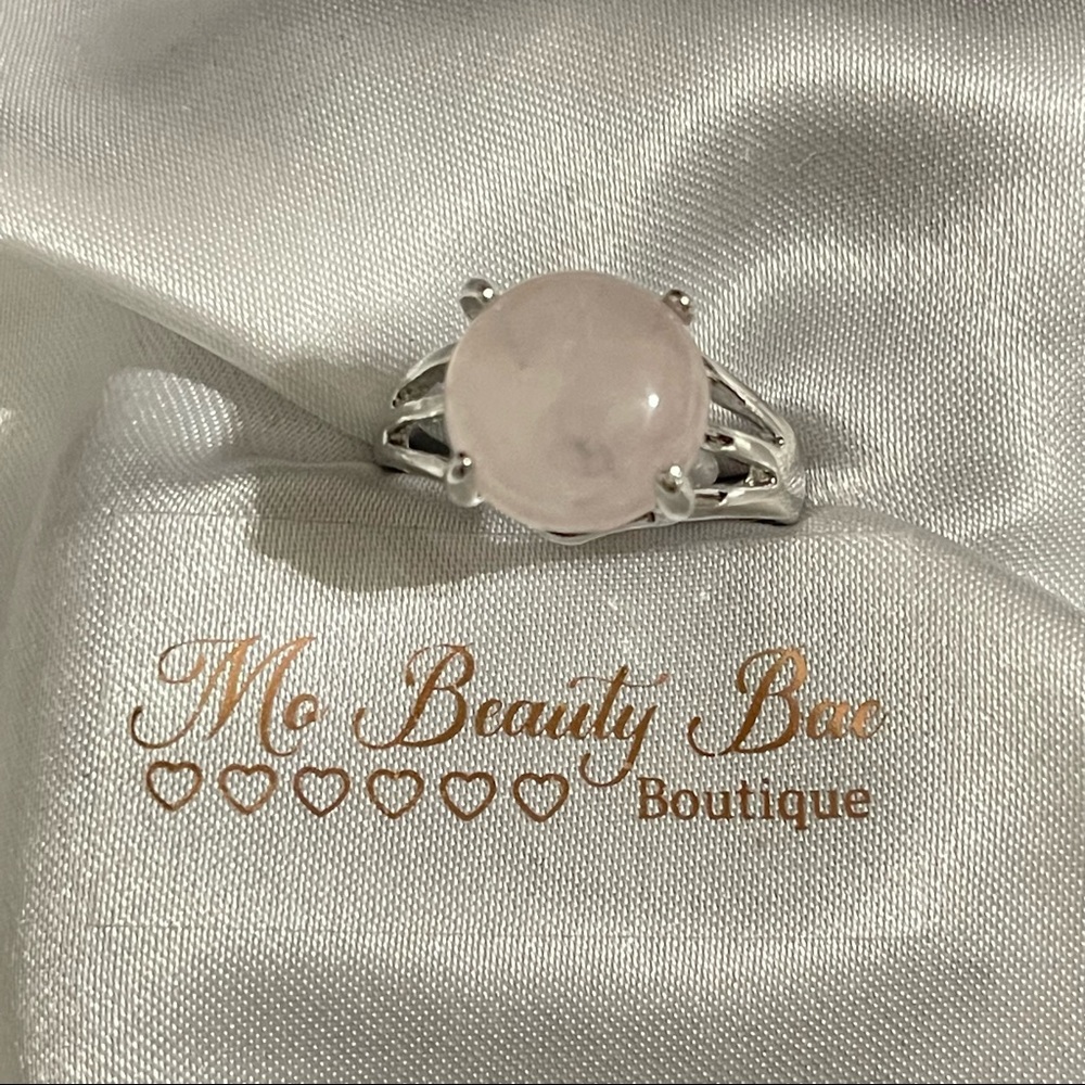 Pink Quartz Crystal Ring - Picture 3 of 5